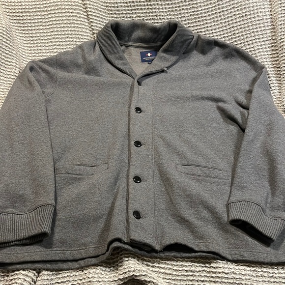 Argyle Culture by Russel Simmons Mens charcoal Cardigan XXL - Picture 1 of 8